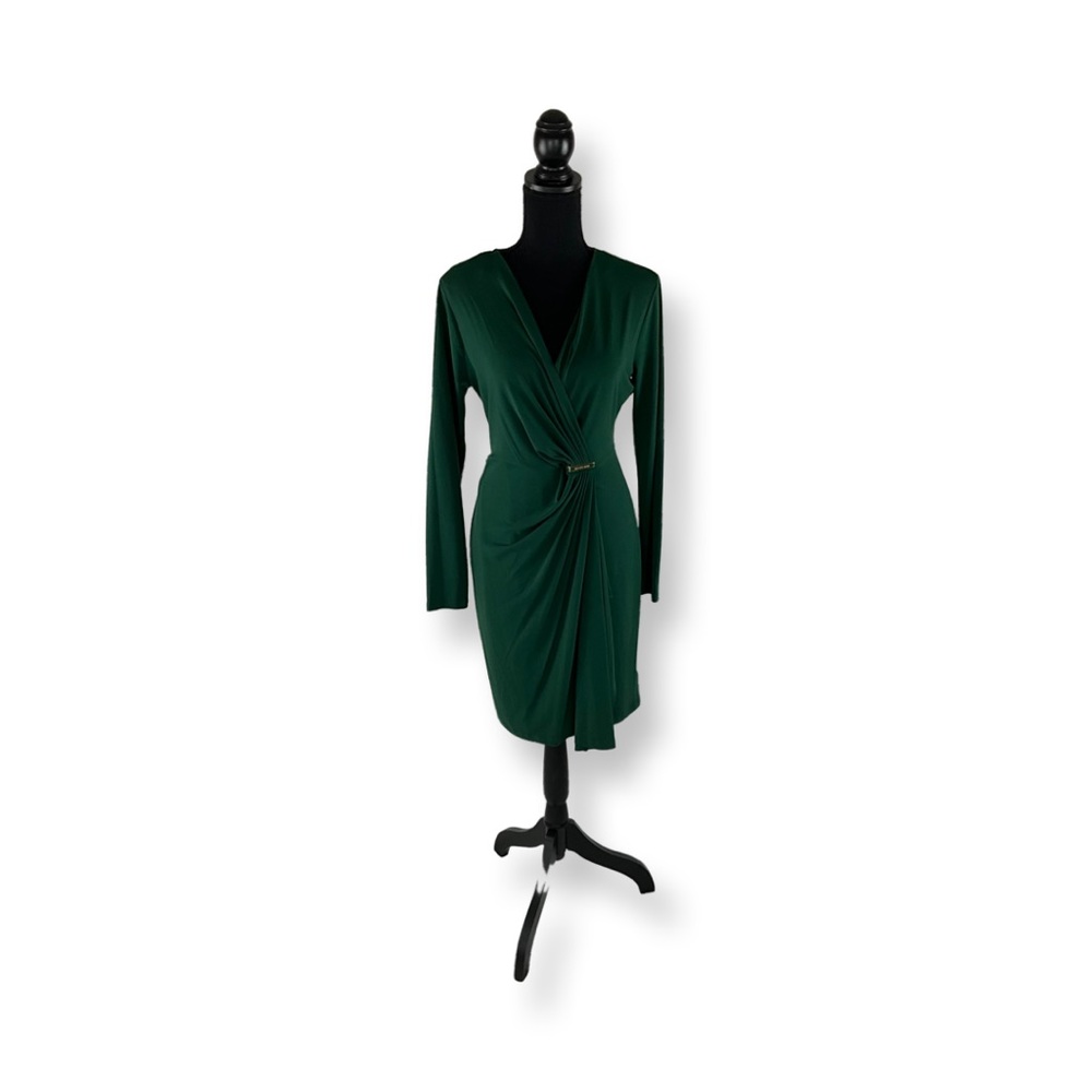 Micheal kors green jersey knit dress